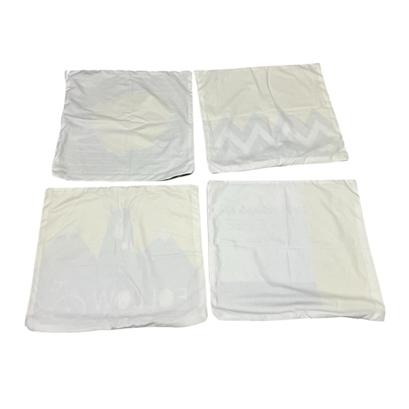 4 Piece Set Yellow Summer Throw Pillow Covers Peach Skin Velvet 45 x 45 cm - Picture 6 of 6